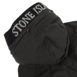 Giubbino bambino Stone Island nero con cappuccio
