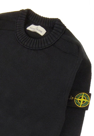 Maglia bambino Stone Island blu in misto cotone | ViaMonte Shop