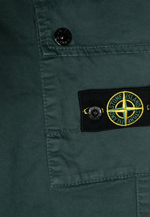 Pantalone bambino Stone Island verde petrolio in cotone