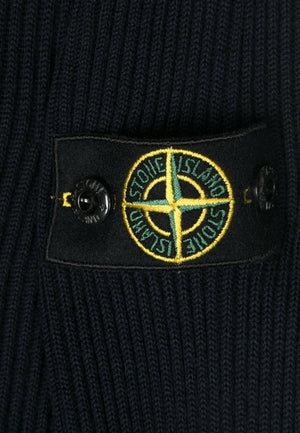 Maglia bambino Stone Island nera in lana