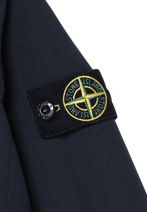 Giubbino bambino Stone Island blu navy in tessuto tecnico