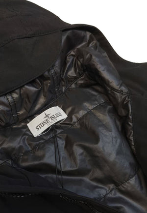 Giubbino bambino Stone Island nero in tessuto tecnico