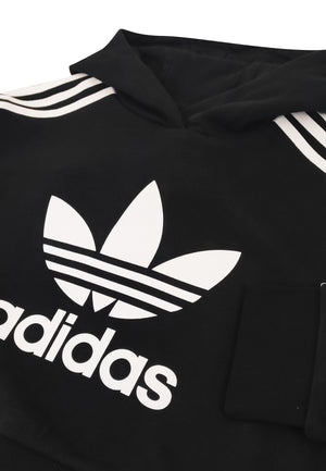 Felpa bambina Adidas nera in cotone | ViaMonte Shop