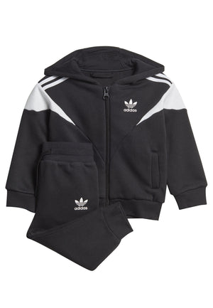 Tuta neonato Adidas nera in cotone | ViaMonte Shop