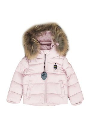 Giubbino Eagle neonata Blauer rosa in nylon | ViaMonte Shop
