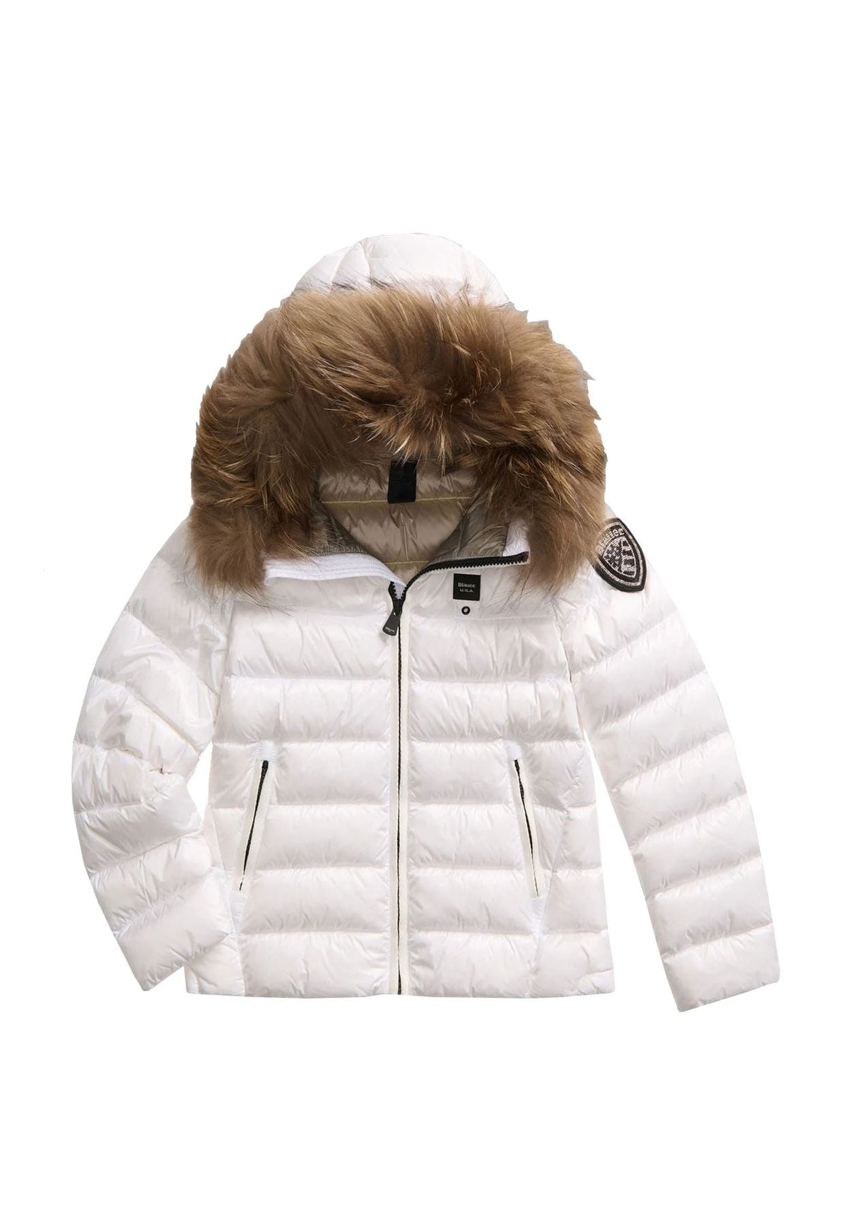 Giubbino bambina Blauer Arcadia bianco in nylon | ViaMonte Shop