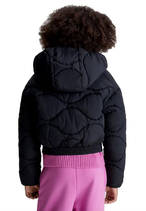 Giubbino bambina Calvin Klein Jeans nero in nylon | ViaMonte Shop