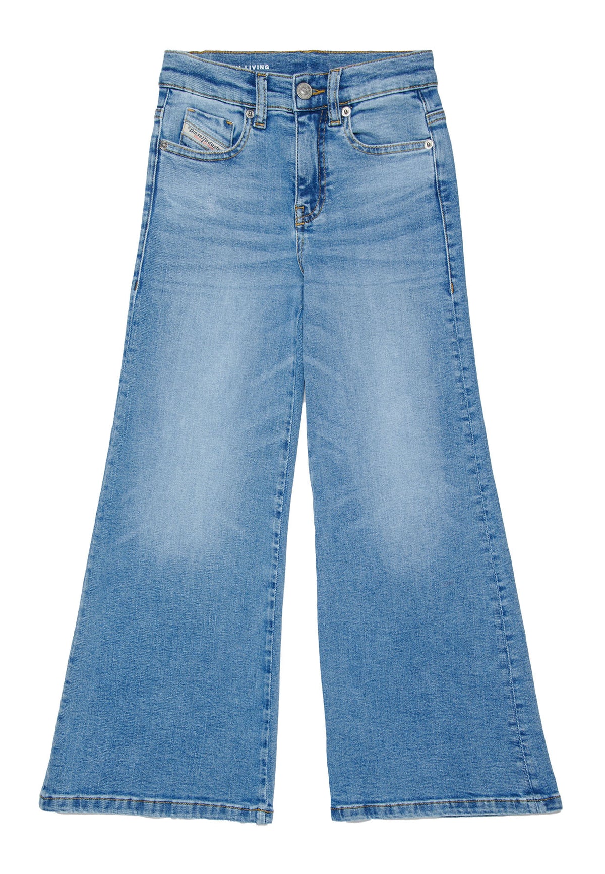 Jeans 1978 flare fit bambina Diesel blu in cotone stretch | ViaMonte Shop