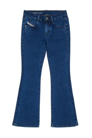 Jeans bootcut d-Arry bambina Diesel blu in denim | ViaMonte Shop