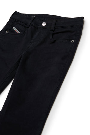 Jeans bootcut d-Arry bambina Diesel nero in denim