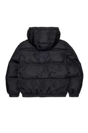 Giacca puffer bambino Diesel nera in nylon
