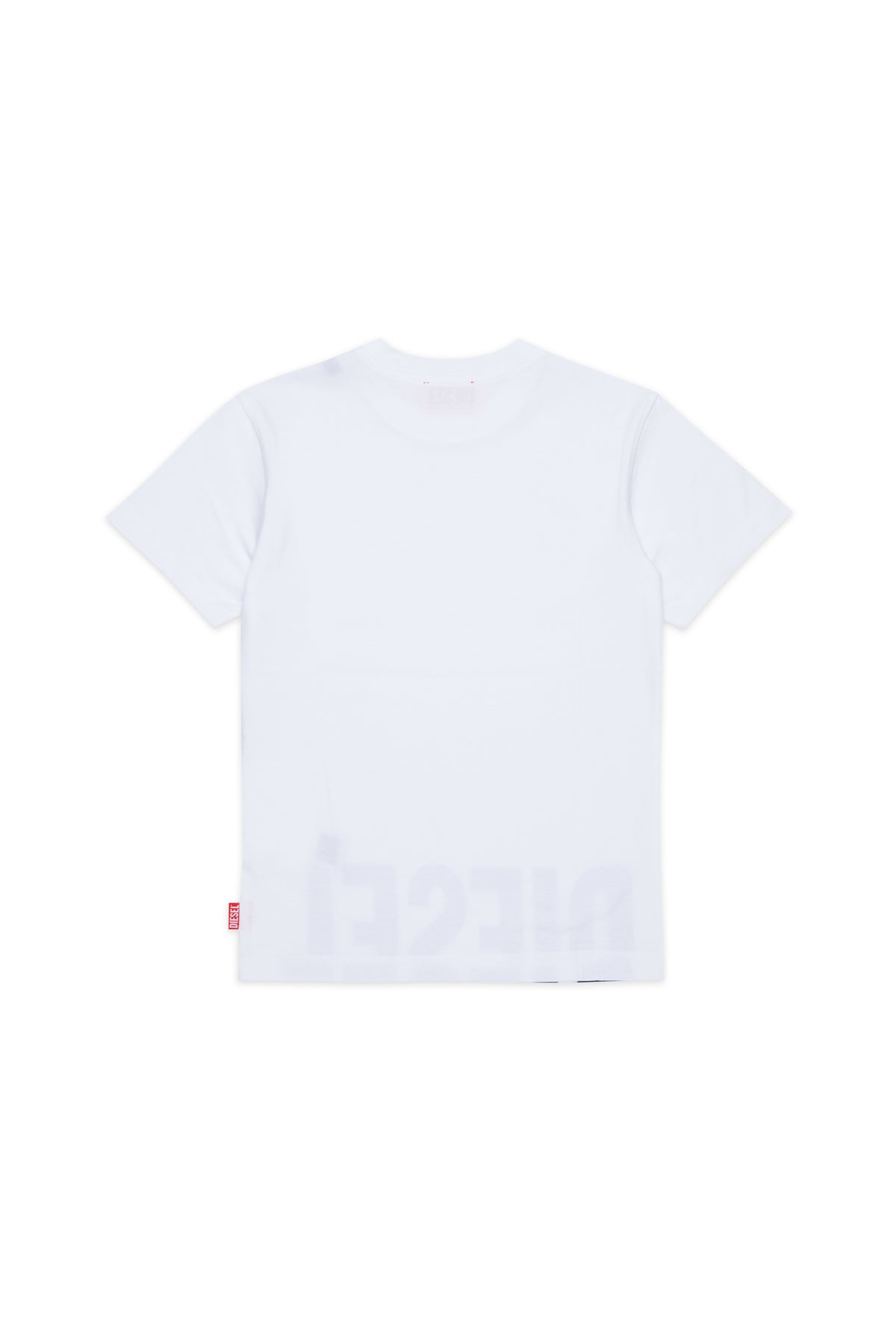 T-shirt bambino Diesel bianca in cotone | ViaMonte Shop