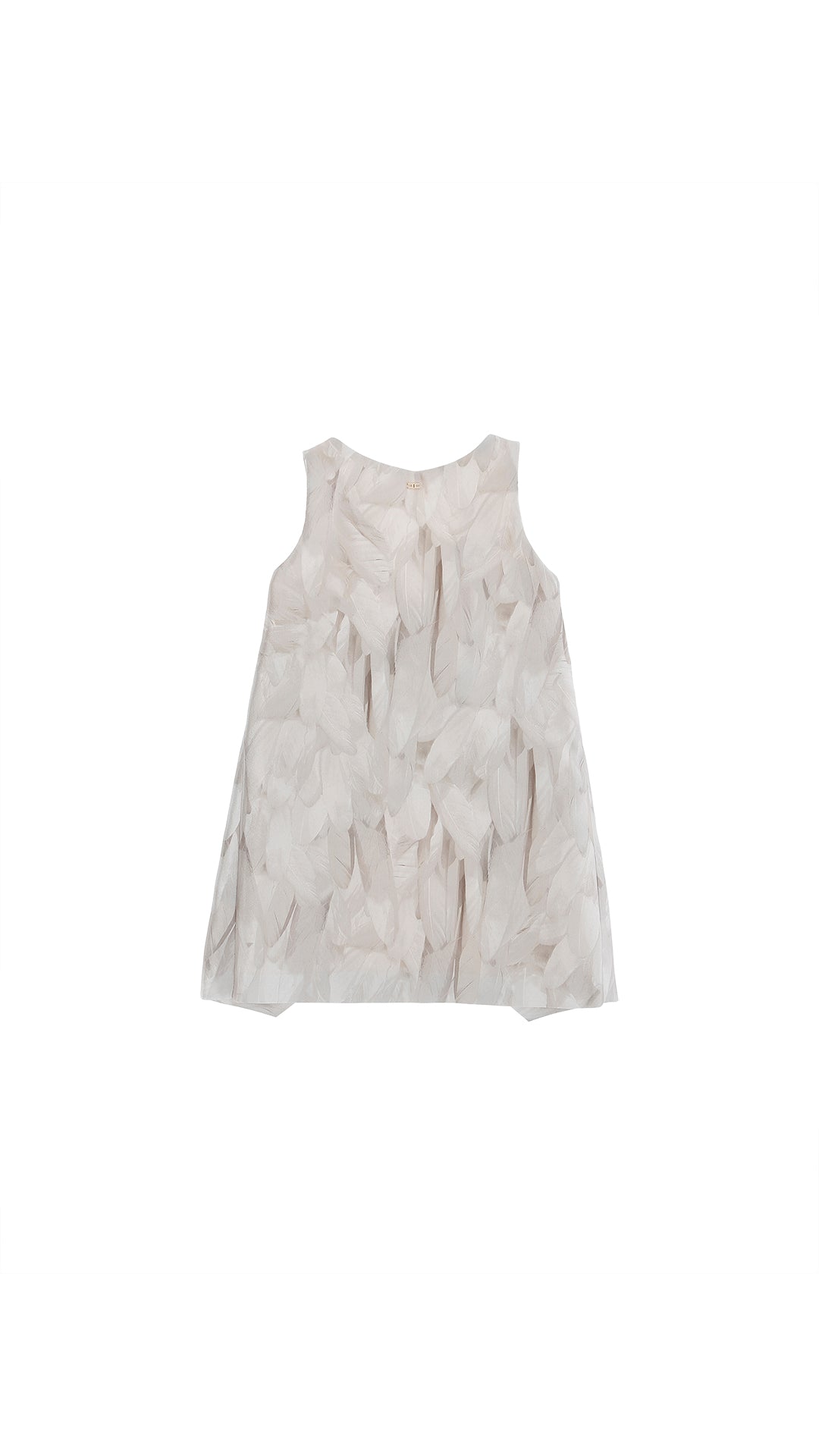 Vestito bambina Elisabetta Franchi La mia Bambina color burro in shantung | ViaMonte Shop