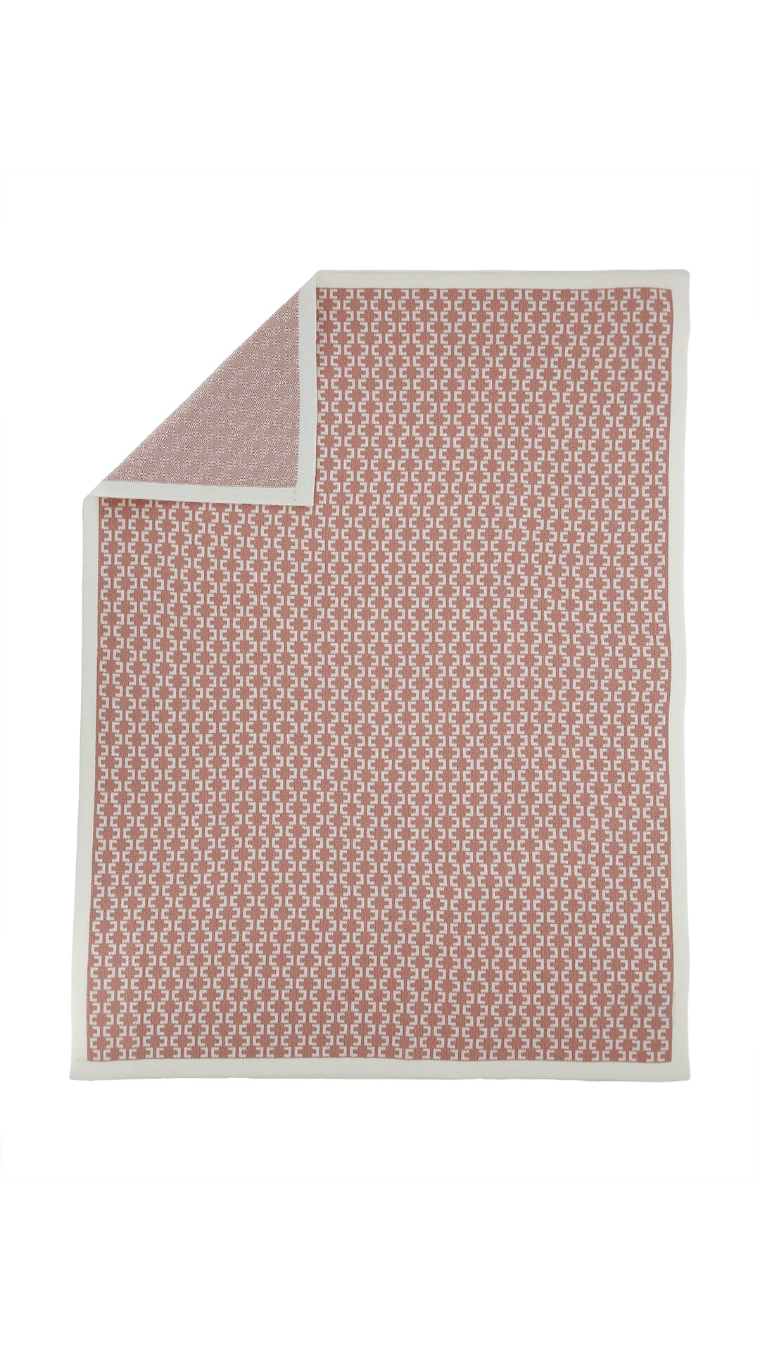 Coperta in maglia per neonata Elisabetta Franchi La Mia Bambina rose gold/avorio in misto cashmere | ViaMonte Shop