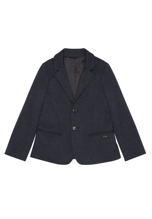 Giacca bambino Emporio Armani blu navy in misto viscosa | ViaMonte Shop