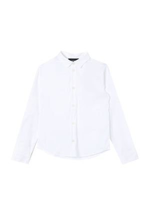 Camicia bambino Emporio Armani bianca in cotone | ViaMonte Shop
