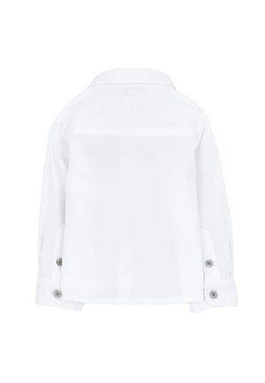 Camicia neonato Emporio Armani bianca in cotone | ViaMonte Shop