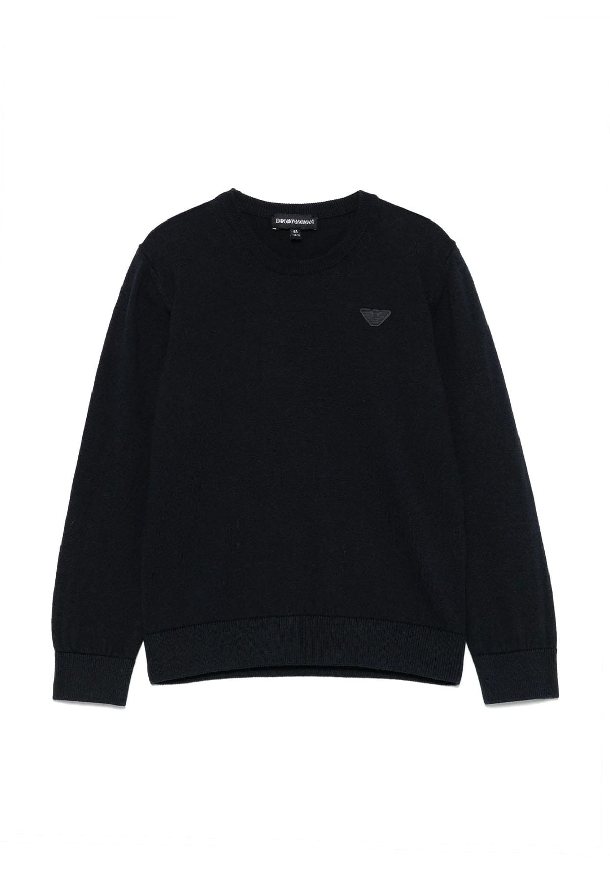 Maglia bambino Emporio Armani blu navy in cotone | ViaMonte Shop