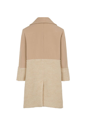 Cappotto bambina Fay beige in lana | ViaMonte Shop