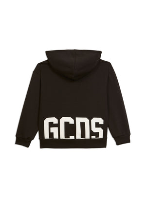 Felpa bambino GCDS kids nera in cotone