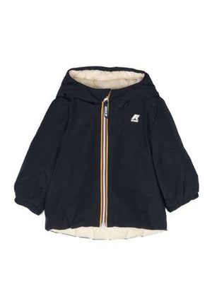 Giubbino neonato K-Way E.Jack thermo double blu/beige | ViaMonte Shop