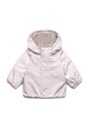 Giubbino neonata K-Way E. Jack soft touch marmotta rosa in nylon
