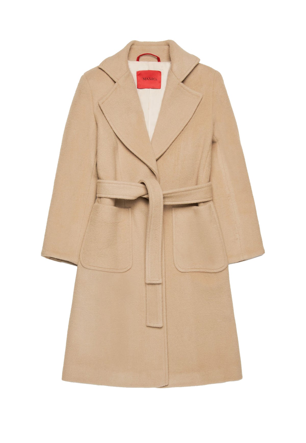 Cappotto bambina Max&Co beige in lana | ViaMonte Shop