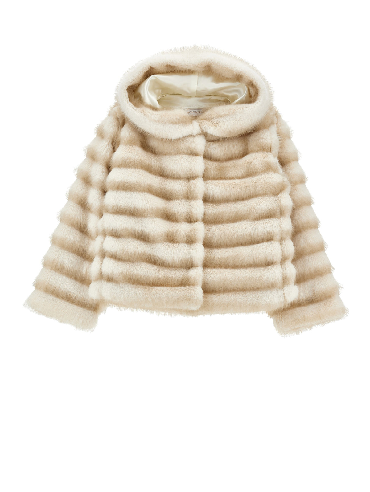 Pelliccia sintetica bambina Monnalisa panna | ViaMonte Shop
