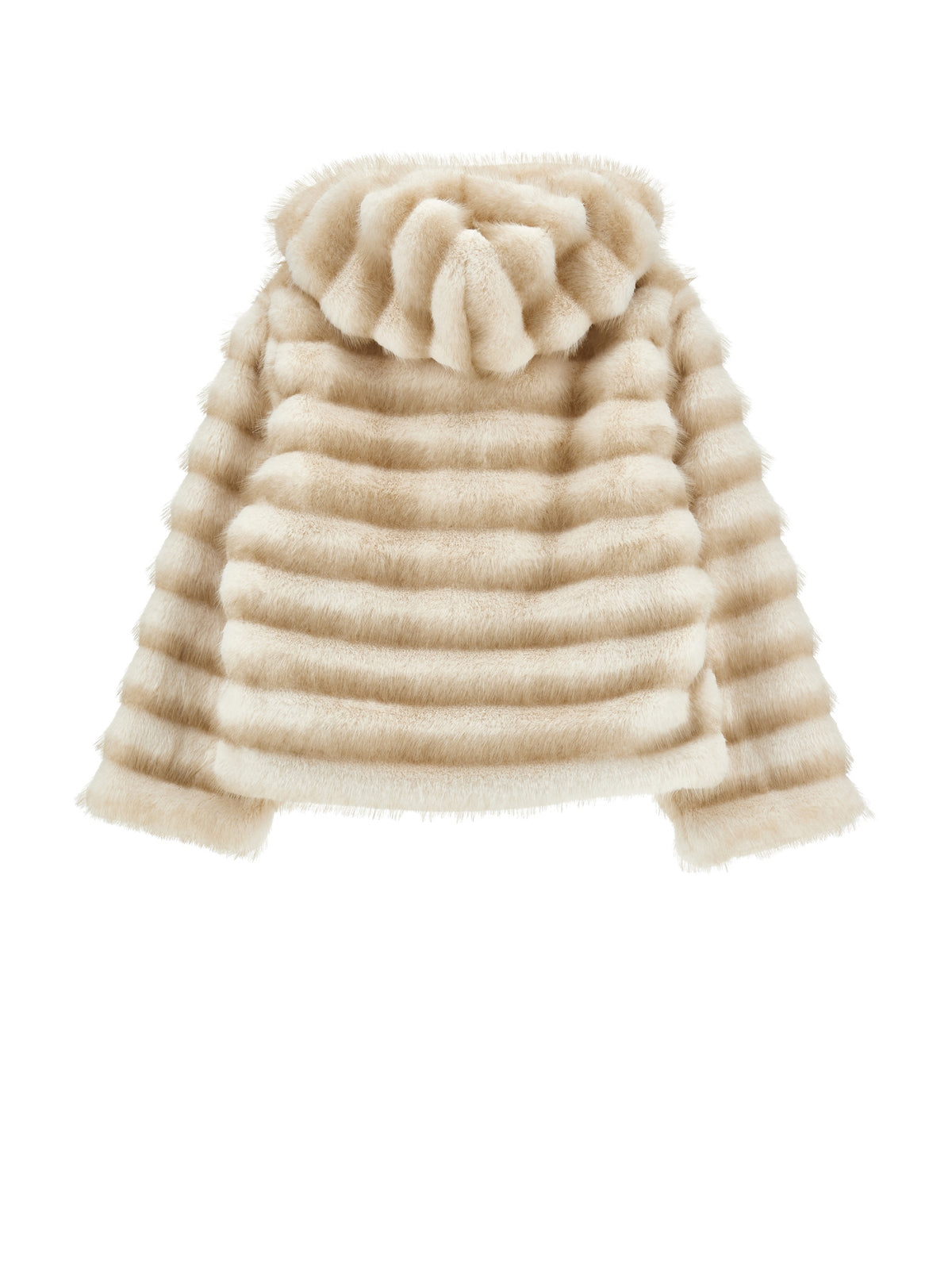 Pelliccia sintetica bambina Monnalisa panna | ViaMonte Shop