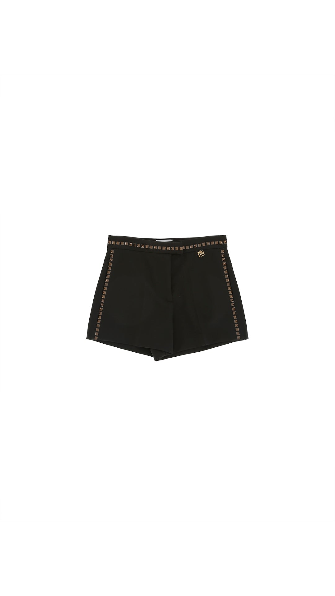 Short bambina Pinko nero in tela di lana | ViaMonte Shop
