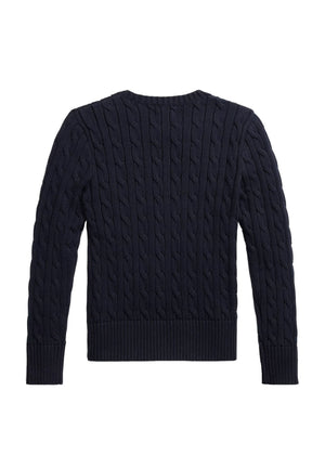 Maglia bambina Ralph Lauren blu in cotone | ViaMonte Shop