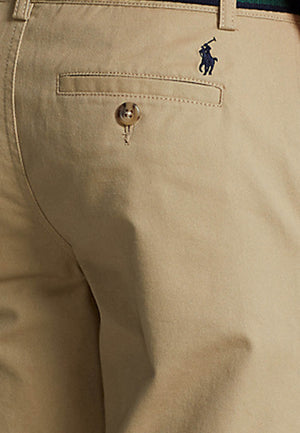 Pantalone classico bambino Ralph Lauren beige in twill stretch | ViaMonte Shop