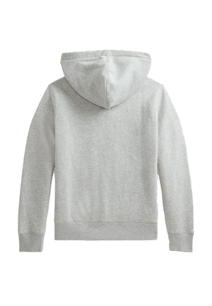 Felpa bambino Ralph Lauren Kids grigia in cotone | ViaMonte Shop