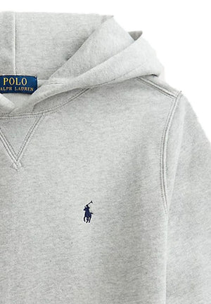 Felpa bambino Ralph Lauren Kids grigia in cotone | ViaMonte Shop