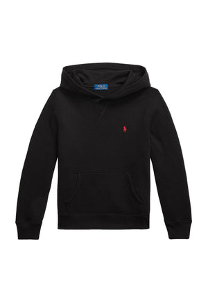 Felpa bambino Ralph Lauren Kids nera in cotone | ViaMonte Shop