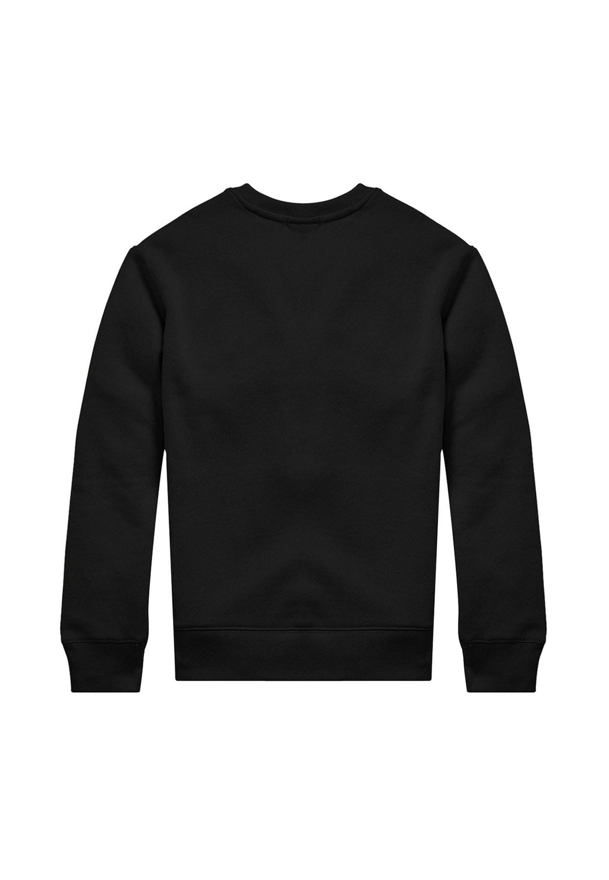 Felpa bambino Ralph Lauren Kids nera in cotone | ViaMonte Shop