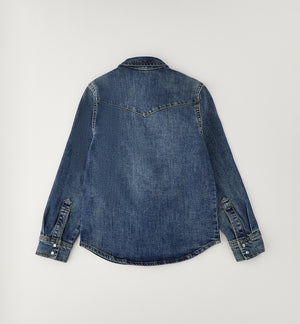Camicia bambino Roy Rogers blu in denim