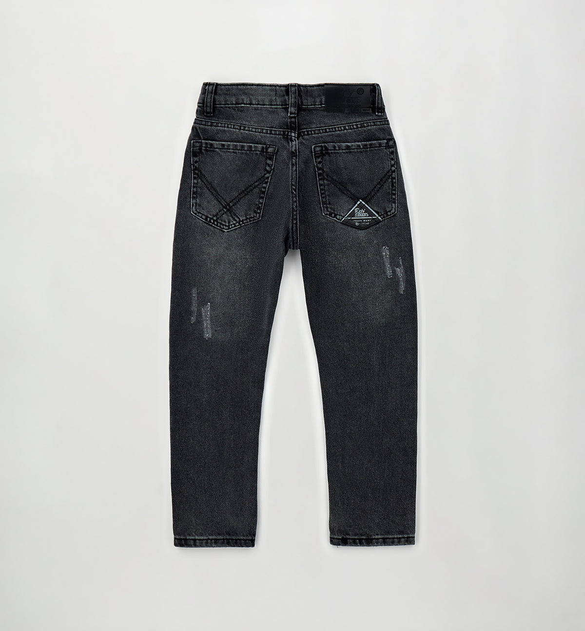 Jeans bambino Roy Rogers nero in denim di cotone | ViaMonte Shop