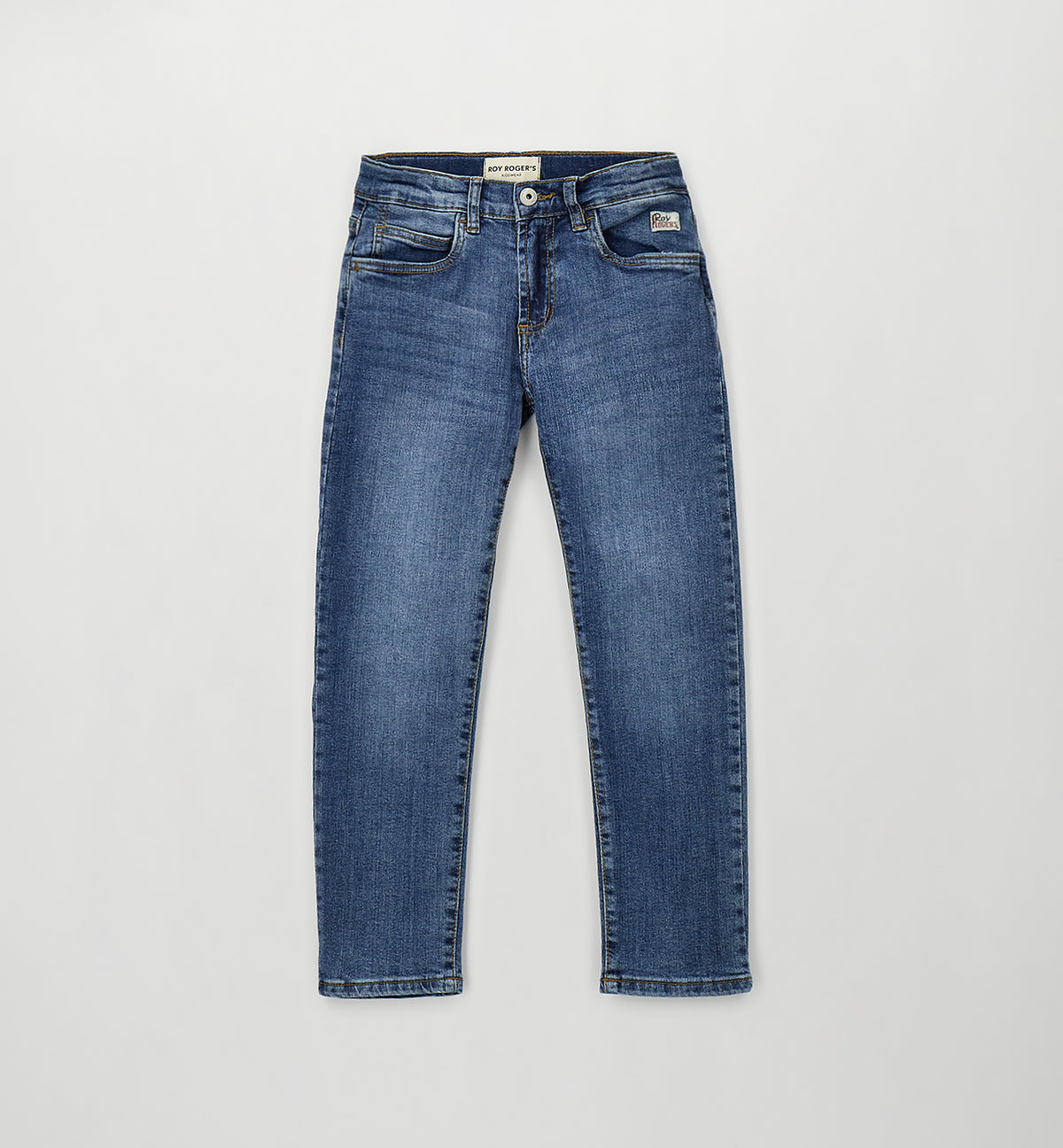 Jeans bambino Roy Rogers blu in denim di cotone | ViaMonte Shop