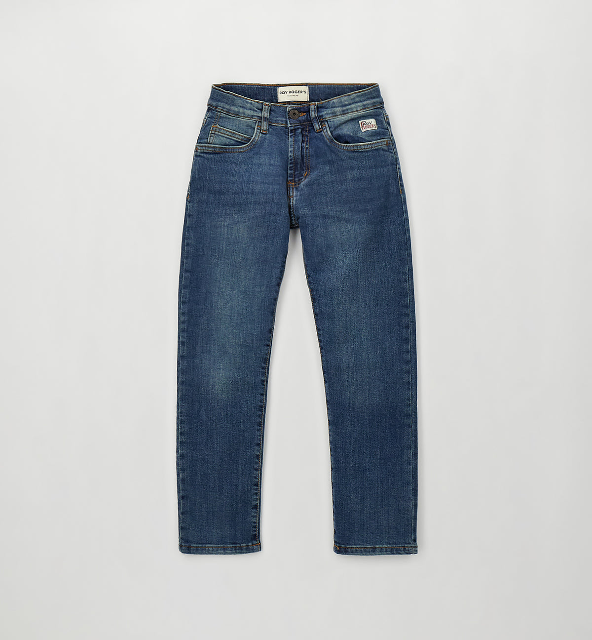 Jeans bambino Roy Rogers blu in denim di cotone
