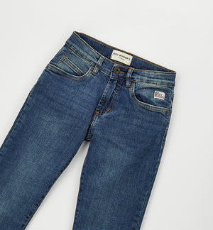 Jeans bambino Roy Rogers blu in denim di cotone