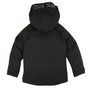 Giubbino bambino Stone Island nero con cappuccio | ViaMonte Shop
