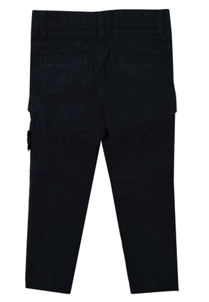 Pantalone bambino Stone Island blu in cotone | ViaMonte Shop