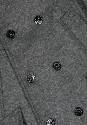 Cappotto bambino Stone Island grigio in lana | ViaMonte Shop