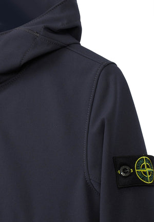 Giubbino bambino Stone Island nero in tessuto tecnico | ViaMonte Shop