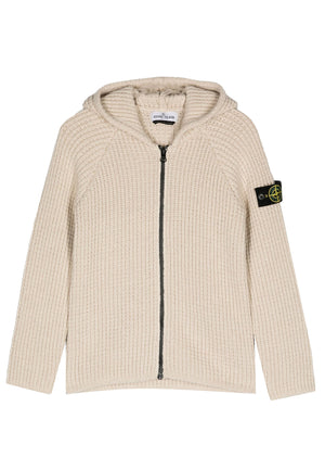 Maglia bambino Stone Island beige in lana | ViaMonte Shop
