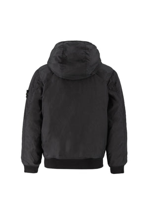 Giubbino bambino Stone Island nero in nylon