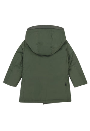 Giubbino bambino Woolrich kids Arctic Parka verde in tessuto Ramar
