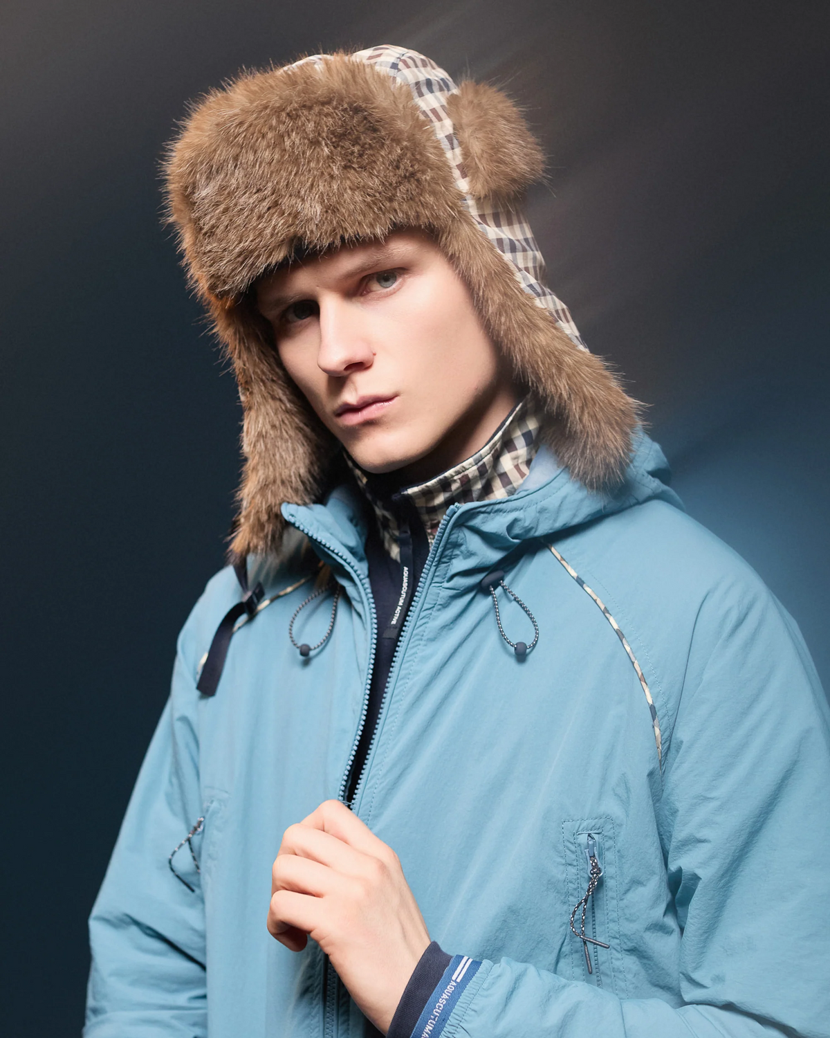 Aquascutum Lamina Pilot cappello - Club Check