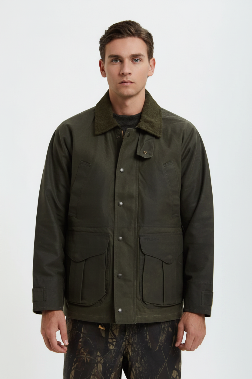 Filson Tin Cloth Field Jacket – Otter Green | ViaMonte Shop